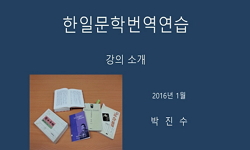 한일문학 번역연습