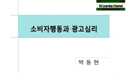 소비자행동과 광고심리