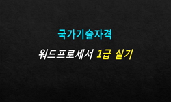 국가공인 워드프로세서 1급 실기
